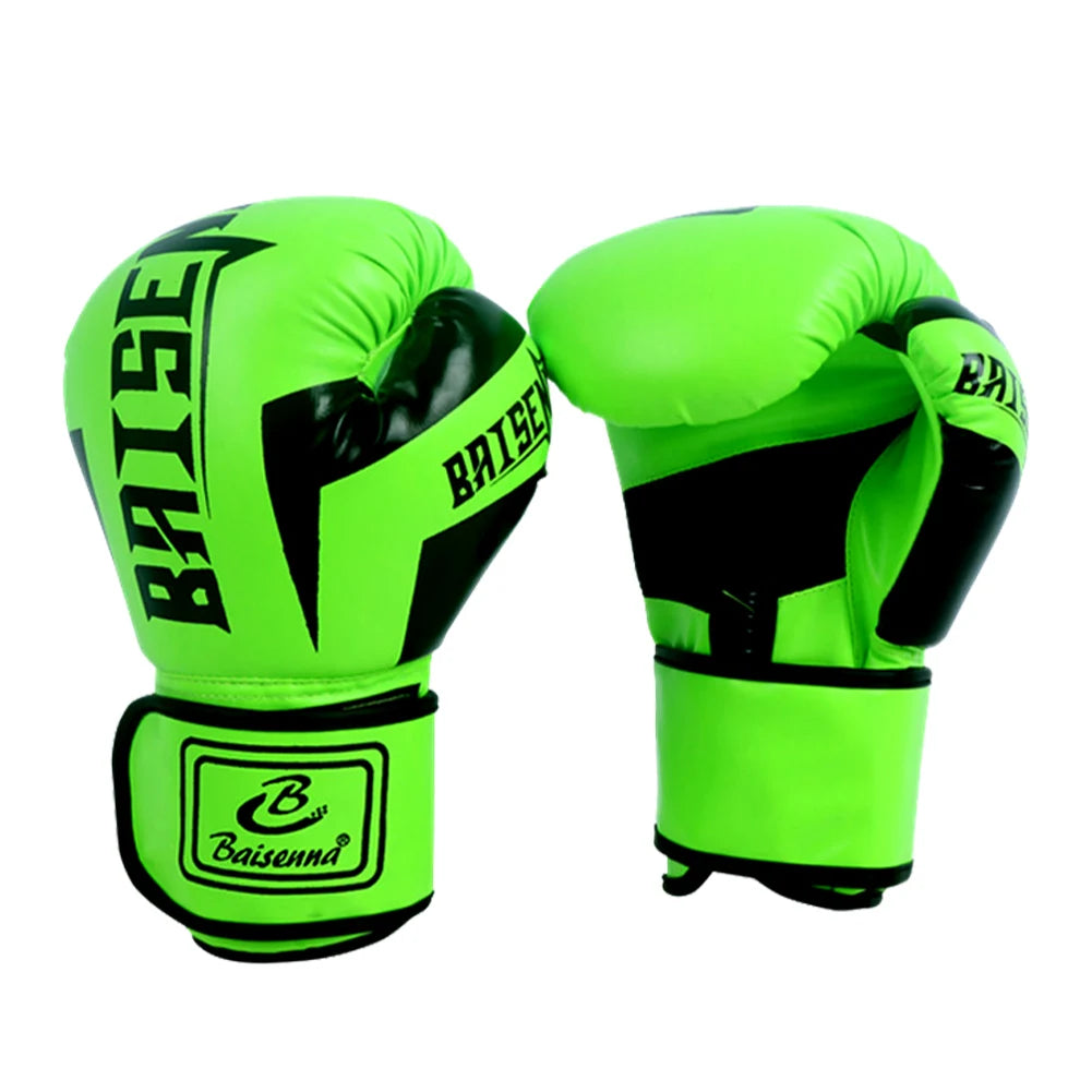 Leather Kickboxing Protective Gloves