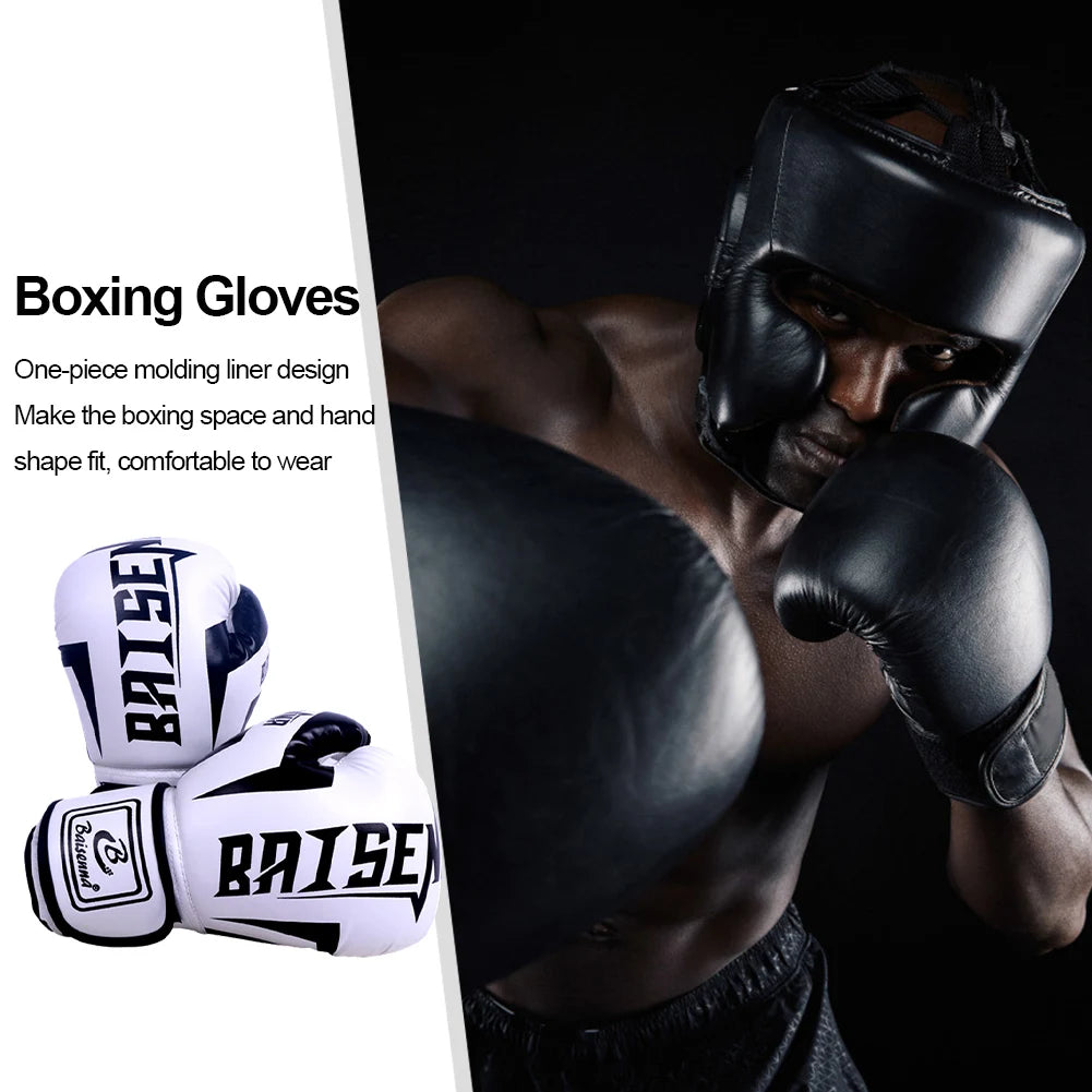 Leather Kickboxing Protective Gloves