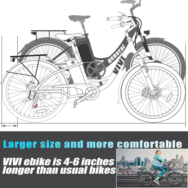 750W Peak Ebike with Removable Battery