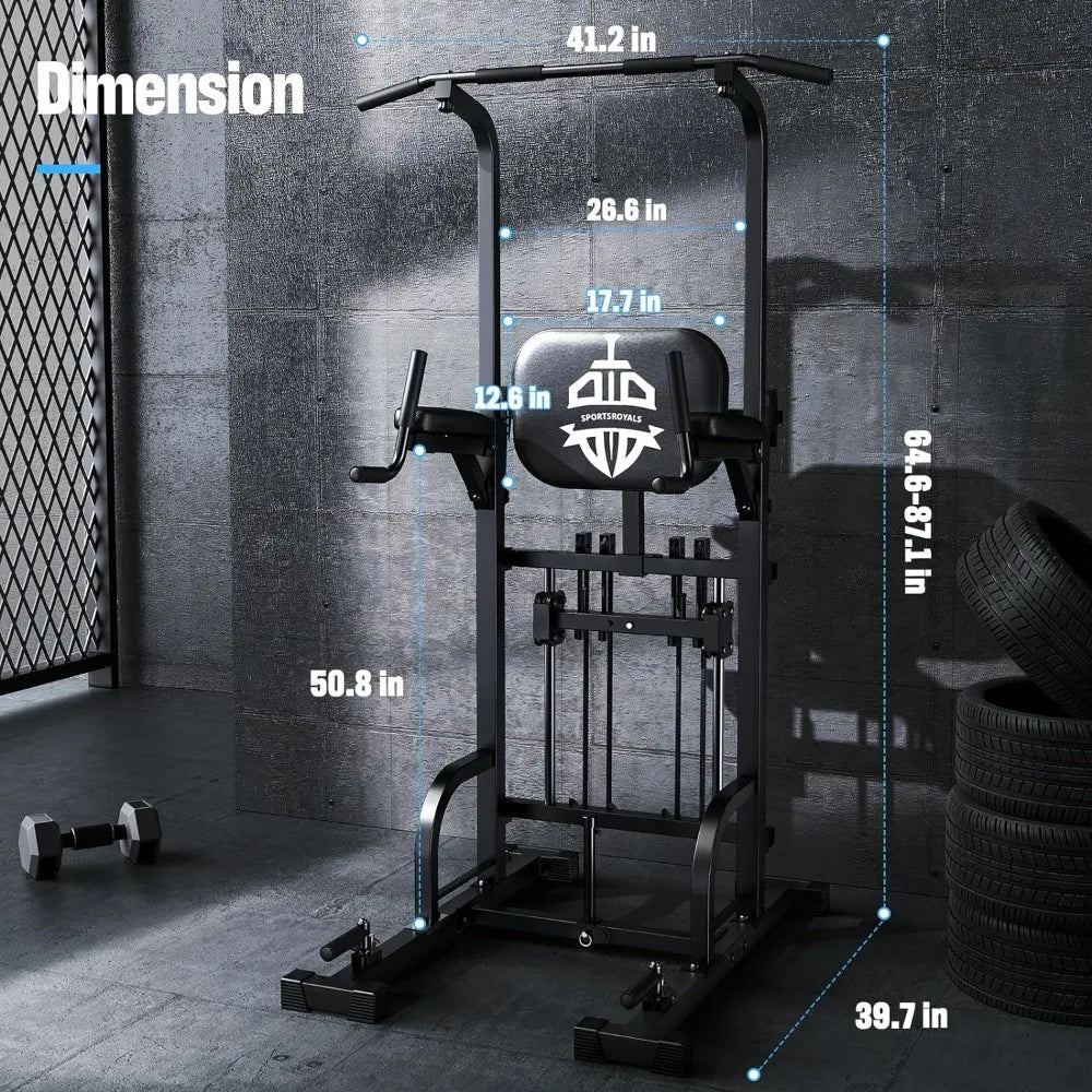 Power Tower Pull Up Dip Station