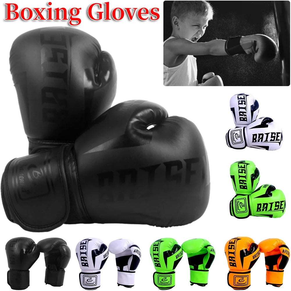 Leather Kickboxing Protective Gloves