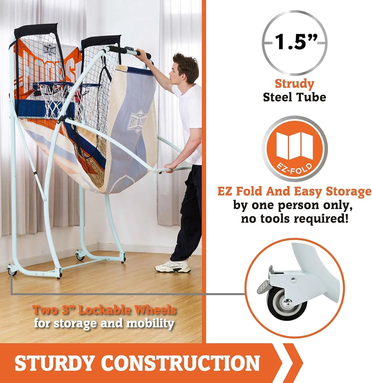 EZ Fold Indoor Basketball