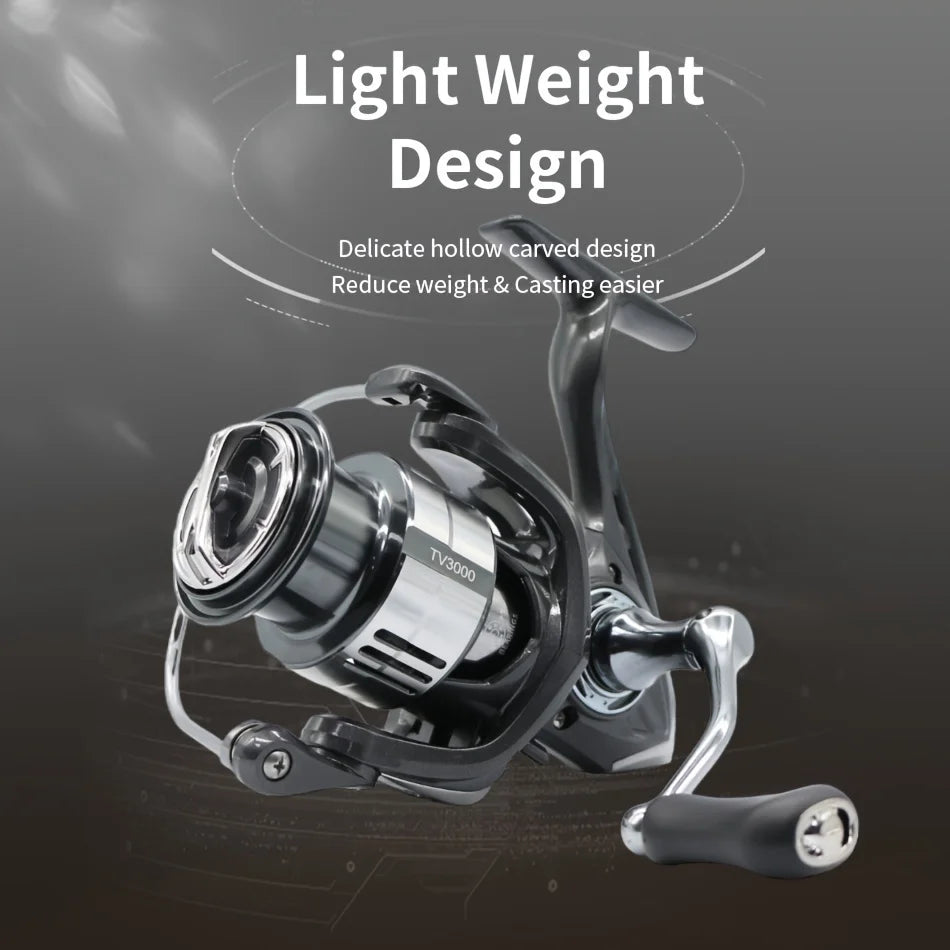 Ultralight Spinning Reel with Metal Spool